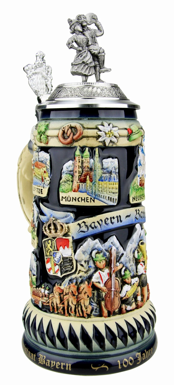 100 Years Free State Of Bavaria | Freistaat Bayern Beer Stein