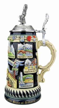 100 Years Free State Of Bavaria | Freistaat Bayern Beer Stein -Beer Steins Shop 100 Years Free State of Bavaria Freistaat Bayern Beer Stein K309BLT RS SM 73963.1553546987