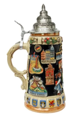 Amsterdam Holland Panorama Beer Stein 5 Amsterdam Holland Panorama Beer Stein -Beer Steins Shop Amsterdam Holland Panorama Beer Stein K309H LS SM 22493.1416684323