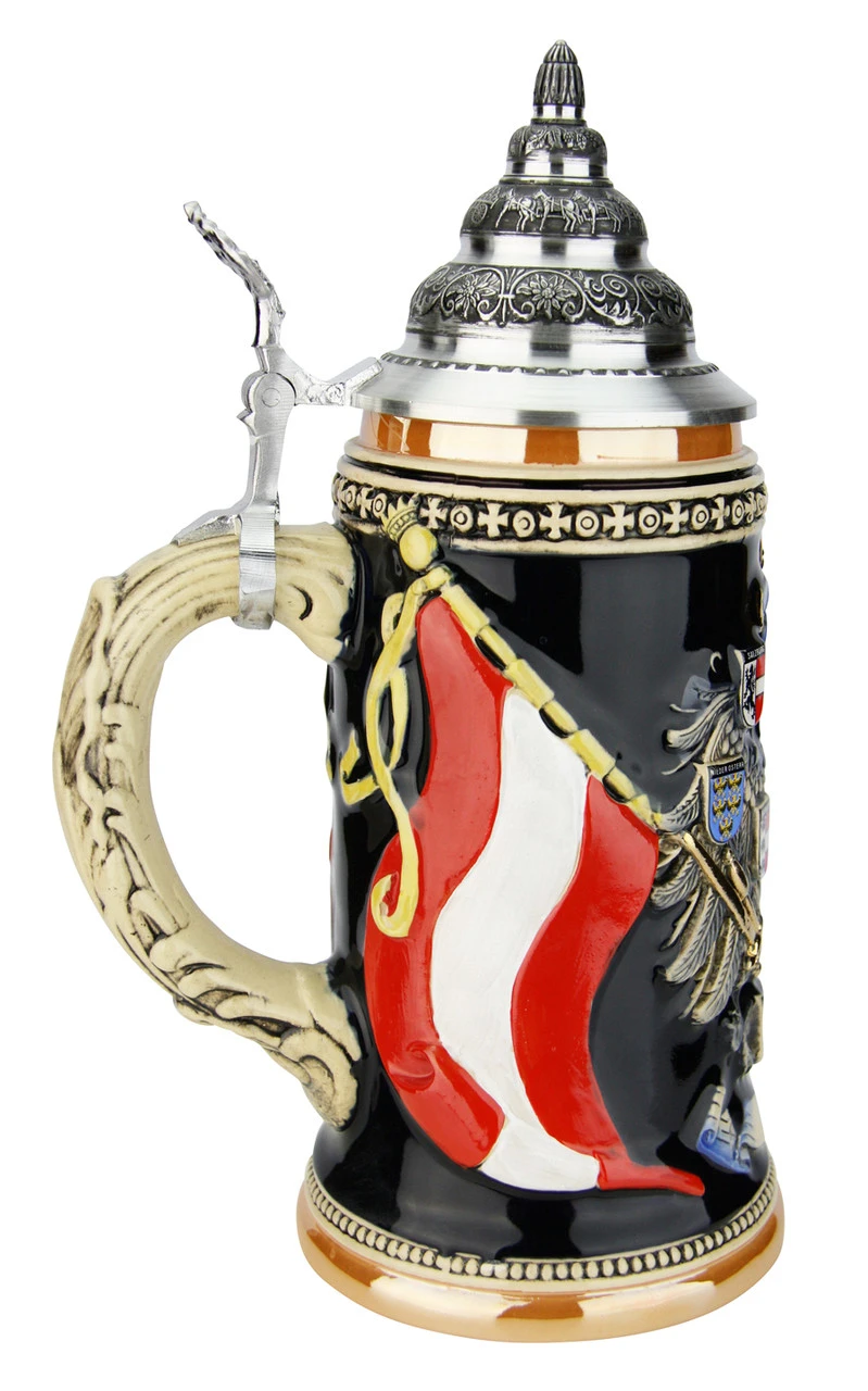 Austria Eagle Coat Of Arms Beer Stein - Image 3