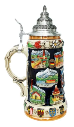 Austria Commemorative Beer Stein -Beer Steins Shop Austrian Panorama Beer Stein K309A LS SM 43965.1401226131