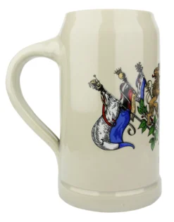 Bavaria Crest Stoneware Beer Mug 1 Liter -Beer Steins Shop Bavaria Crest Stoneware Beer Mug 1 Liter GS38045BC LS SM 58745.1575998039