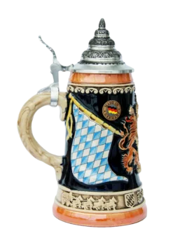 Bavaria Lion Crest Beer Stein -Beer Steins Shop Bavaria Lion Crest Beer Stein K200WB LS SM 19659.1395851639