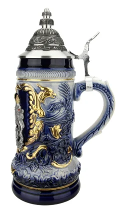 Bavaria Royal Lion Crest Beer Stein -Beer Steins Shop Bavaria Royal Lion Crest Beer Stein ZB14232169 RS SM 79202.1618258195