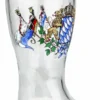 Bavarian Lion Crest Glass Beer Boot 1 Liter