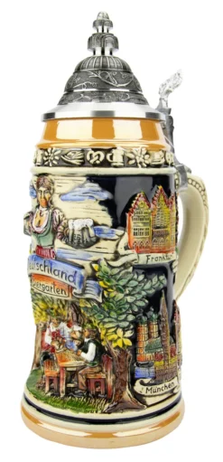 Beer Garden Panorama Grotto Stein | 1 Liter -Beer Steins Shop Beergarden Panorama Grotto Beer Stein ZB1993996 A SM 04768.1574958470