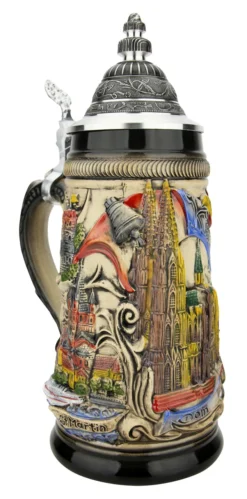 Cologne Koln Beer Stein Rustic -Beer Steins Shop Cologne Koln Beer Stein Rustic ZB1745906 LA SM 88556.1649972278