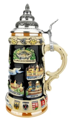 Danube River Commemorative Stein -Beer Steins Shop Danube River Commemorative Stein K309DO RS SM 70929.1618332325