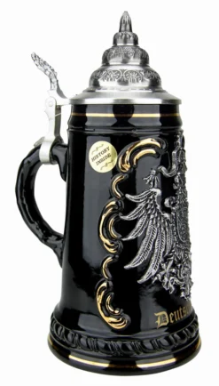 Deutschland Beer Stein With Pewter Eagle Badge 9 Deutschland Beer Stein With Pewter Eagle Badge -Beer Steins Shop Deutschland Beer Stein with Pewter Eagle Badge K415SZA LA SM 27383.1523741930