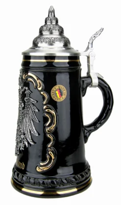 Deutschland Beer Stein With Pewter Eagle Badge 7 Deutschland Beer Stein With Pewter Eagle Badge -Beer Steins Shop Deutschland Beer Stein with Pewter Eagle Badge K415SZA RS SM 31985.1523741930