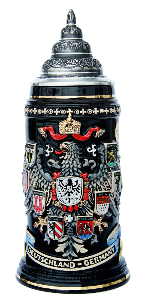 Deutschland (Germany) Eagle Coat Of Arms Beer Stein 2 Deutschland (Germany) Eagle Coat Of Arms Beer Stein - Image 2