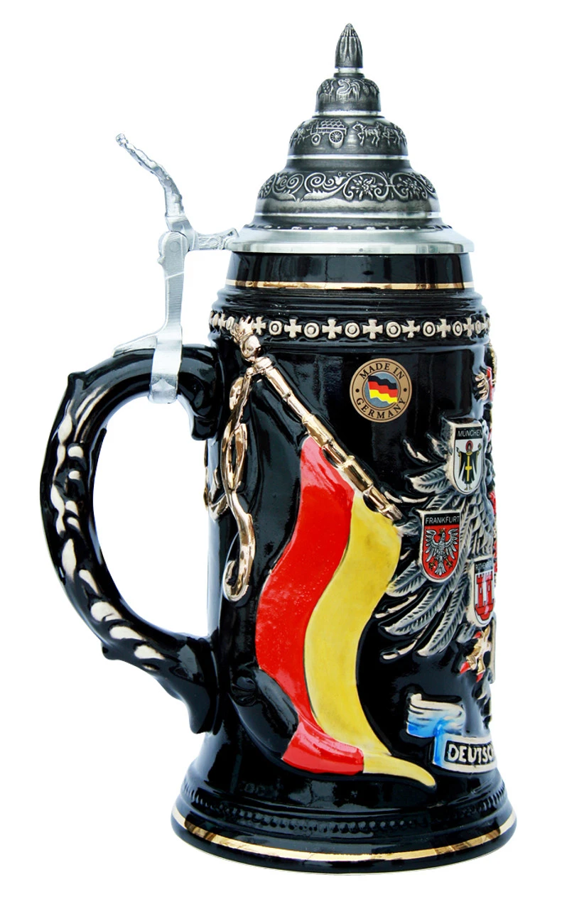 Deutschland (Germany) Eagle Coat Of Arms Beer Stein 3 Deutschland (Germany) Eagle Coat Of Arms Beer Stein - Image 3