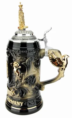 Deutschland Germany Eagle Beer Stein | Gilded Eagle Lid 9 Deutschland Germany Eagle Beer Stein | Gilded Eagle Lid -Beer Steins Shop Deutschland Germany Eagle Beer Stein Gilded Eagle Lid K430SZGAH RS SM 78565.1586796187