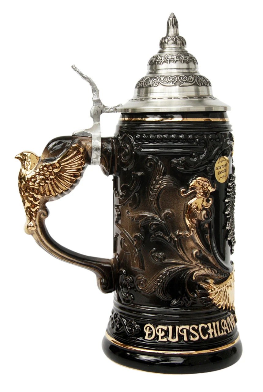 Deutschland Germany Eagle Handle Beer Stein 3 Deutschland Germany Eagle Handle Beer Stein - Image 3