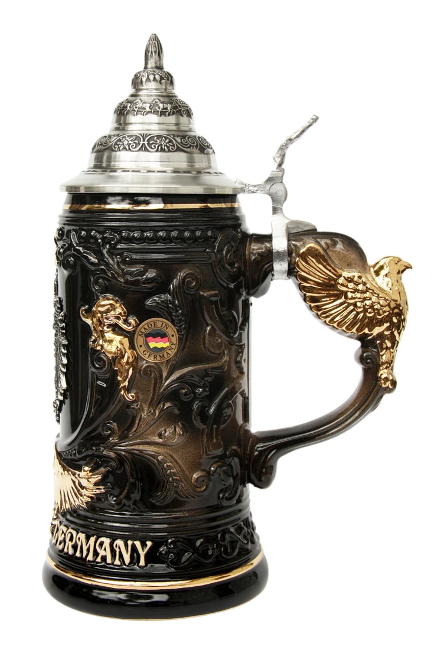 Deutschland Germany Eagle Handle Beer Stein 1 Deutschland Germany Eagle Handle Beer Stein