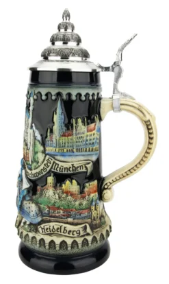 Deutschland Germany Jousting Knights Beer Stein 7 Deutschland Germany Jousting Knights Beer Stein -Beer Steins Shop Deutschland Germany Jousting Knights Beer Stein Full Color K1111BL RS SM 25576.1618259226