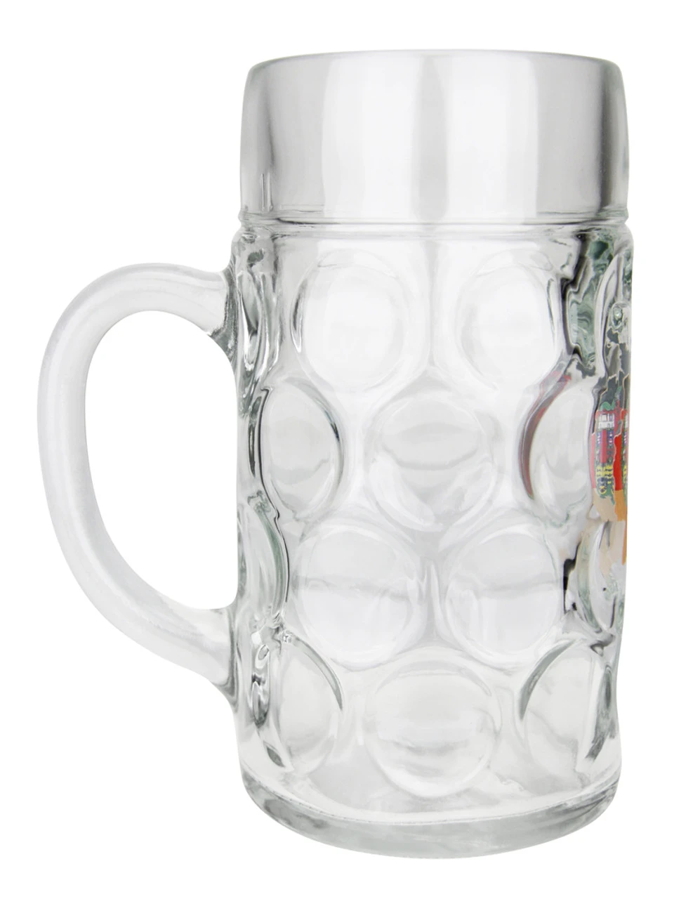 Deutschland Map Dimpled Oktoberfest Glass Beer Mug 1 Liter 2 Deutschland Map Dimpled Oktoberfest Glass Beer Mug 1 Liter - Image 2