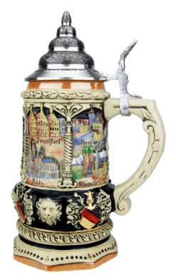 Deutschland Octagon Beer Stein | 0.75 Liter -Beer Steins Shop Deutschland Octagon Beer Stein 0.75 Liter K319 075 RS SM 37219.1541706939