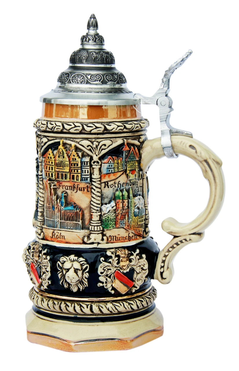 Deutschland Octagon Beer Stein | 0.4 Liter 2 Deutschland Octagon Beer Stein | 0.4 Liter - Image 2