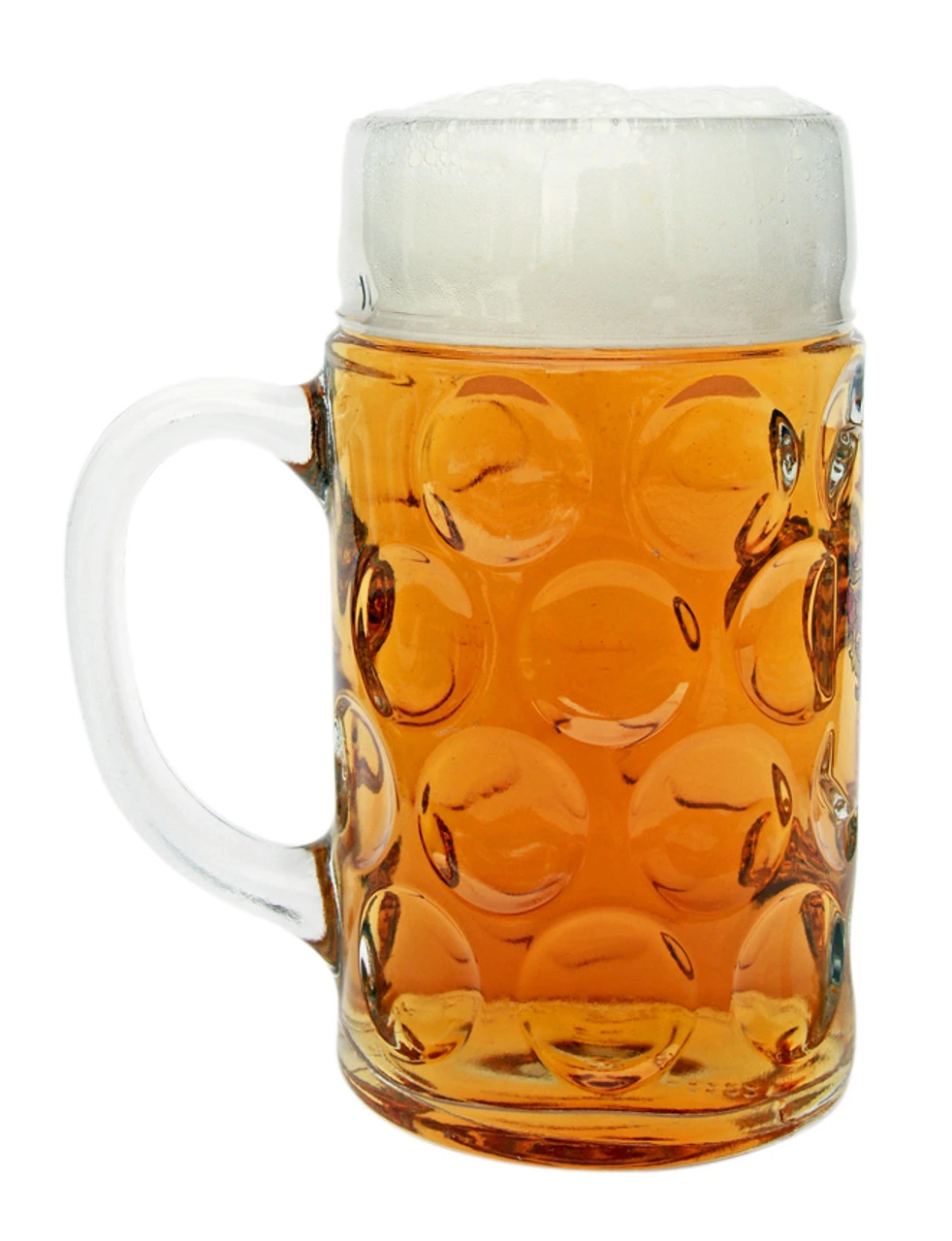 Saarland Dimpled Oktoberfest Glass Beer Mug 1 Liter - Image 2