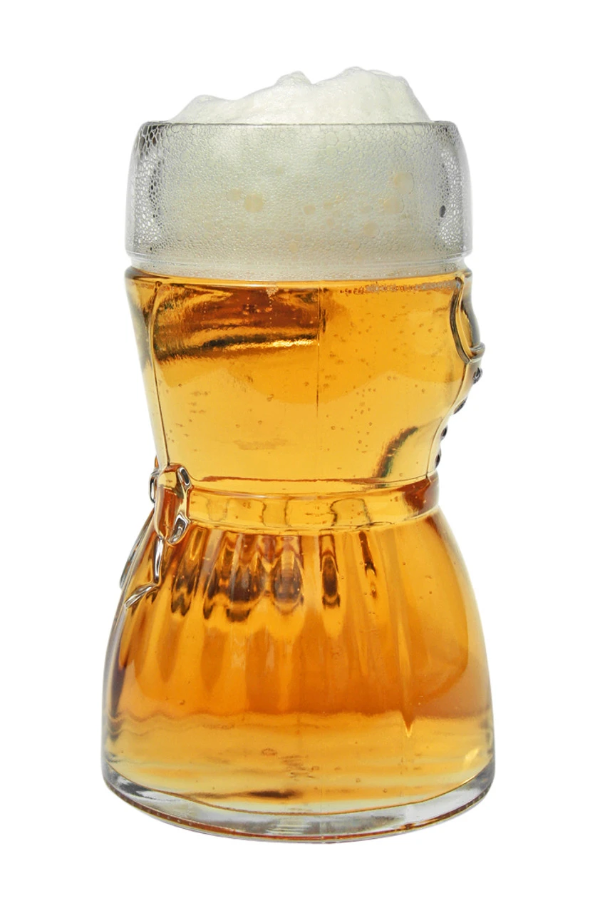 Dirndl Glass Beer Mug 0.5 Liter - Image 5