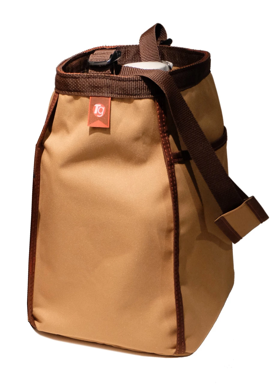 Double German Beer Growler Tote Bag Honey Wheat 1 Double German Beer Growler Tote Bag Honey Wheat