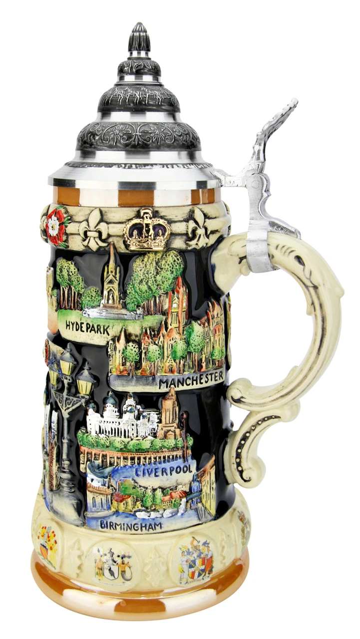 England Panorama Beer Stein 4 England Panorama Beer Stein - Image 4