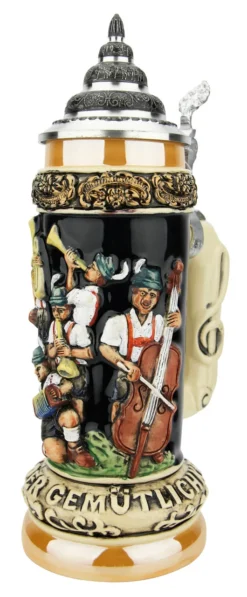 Fest Krug Oompah Band Beer Stein -Beer Steins Shop Fest Krug Oompah Band Beer Stein K012BL RA SM 40919.1650298733