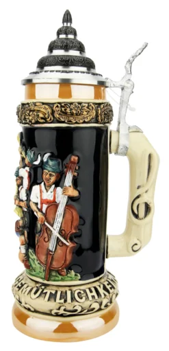 Fest Krug Oompah Band Beer Stein -Beer Steins Shop Fest Krug Oompah Band Beer Stein K012BL RS SM 29735.1650298861