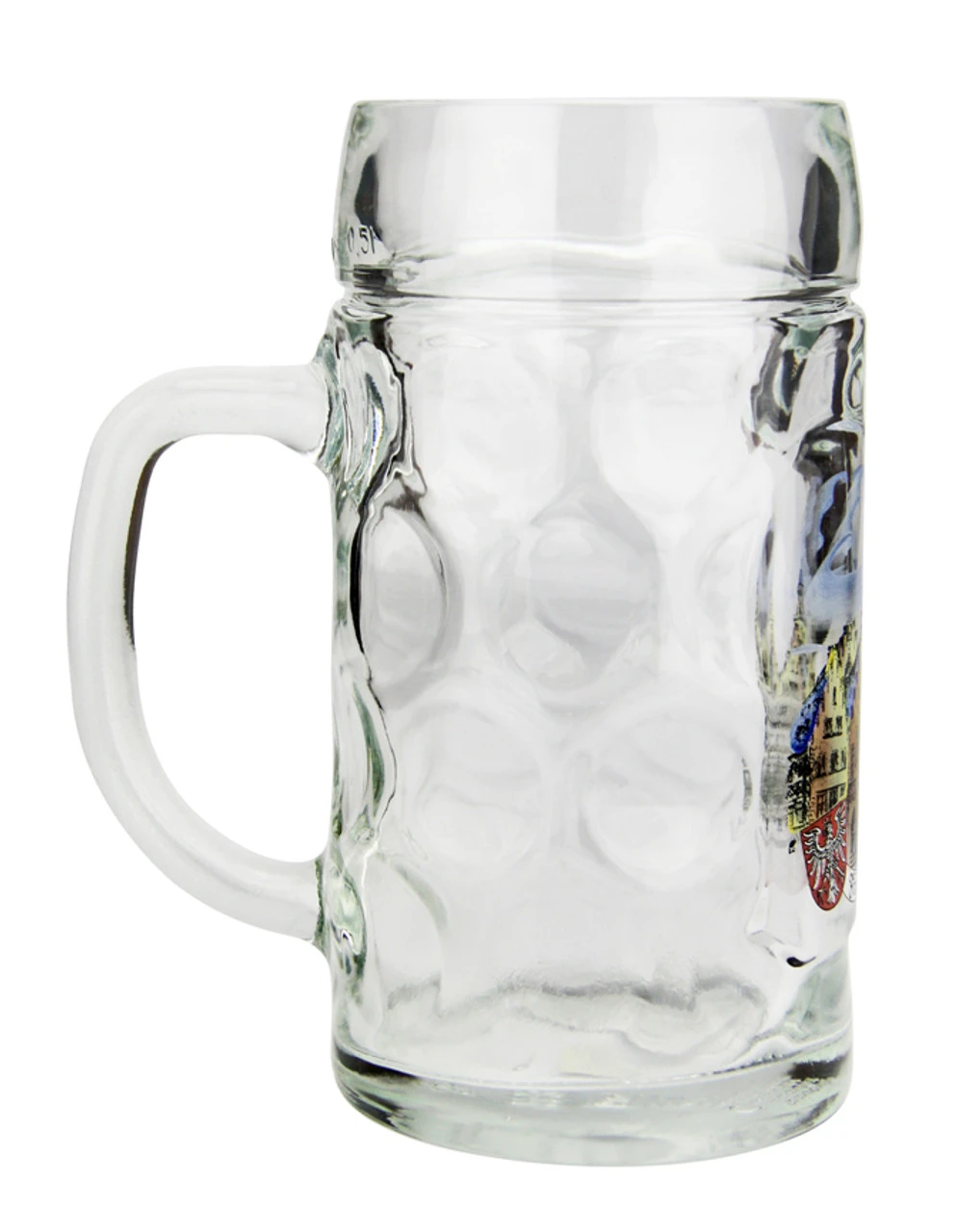 Frankfurt Dimpled Oktoberfest Glass Beer Mug 0.5 Liter - Image 2
