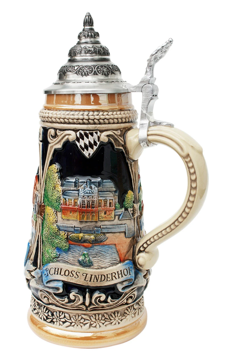 Garmisch, Linderhof, Oberammergau Beer Stein 2 Garmisch, Linderhof, Oberammergau Beer Stein - Image 2