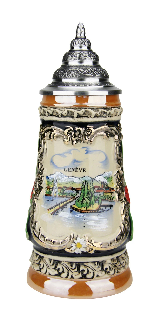 Geneva Switzerland German Beer Stein | 0.25 Liter 2 Geneva Switzerland German Beer Stein | 0.25 Liter - Image 2