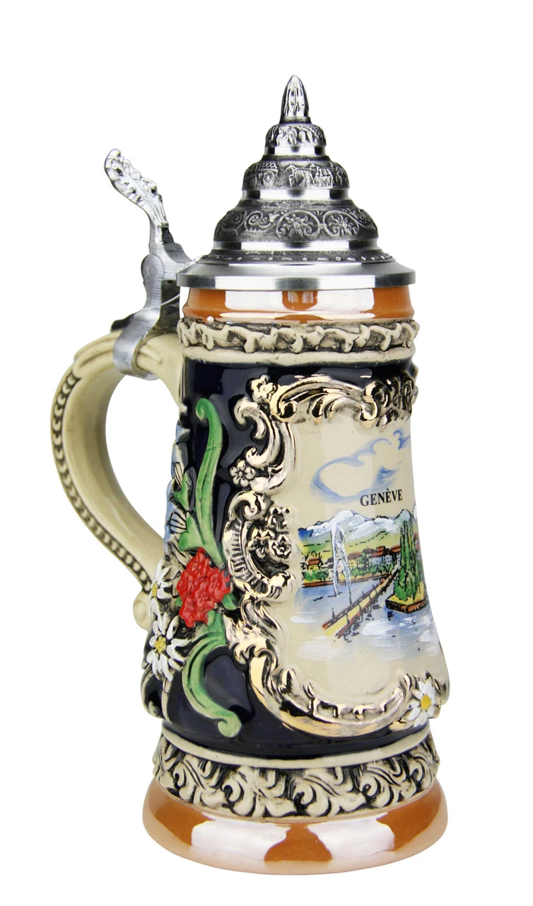 Geneva Switzerland German Beer Stein | 0.25 Liter 1 Geneva Switzerland German Beer Stein | 0.25 Liter