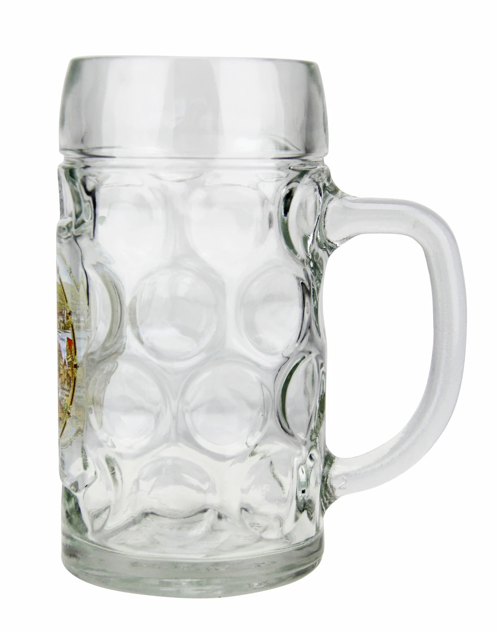 German Landmarks Dimpled Oktoberfest Glass Beer Mug 0.5 Liter - Image 2