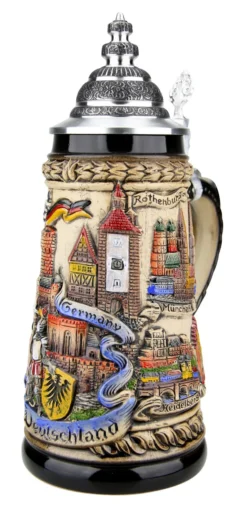 Germany Panorama Beer Stein Rustic 8 Germany Panorama Beer Stein Rustic -Beer Steins Shop Germany Panorama Beer Stein ZB1746906 RA SM 91669.1527119230