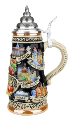Germany Travel Destinations Beer Stein 7 Germany Travel Destinations Beer Stein -Beer Steins Shop Germany Travel Destinations Beer Stein K307D RS SM 81551.1489706577