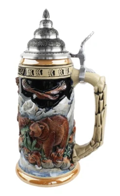 Glorious Grizzly Bear Beer Stein -Beer Steins Shop Glorious Grizzly Beer Stein K956 RS SM 59394.1460150511