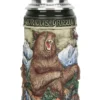 Glorious Grizzly Bear Beer Stein Rustic