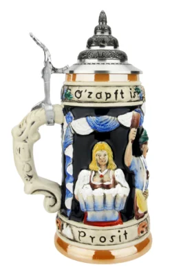Gruss Von Oktoberfest Prosit Beer Stein -Beer Steins Shop Gruss von Oktoberfest Prosit Beer Stein K009BL LS SM 27285.1618339252