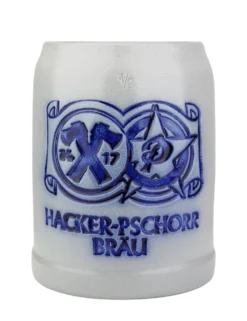 Hacker Pschorr Brewery 0.5 Liter Salt Glaze Stoneware Beer Mug