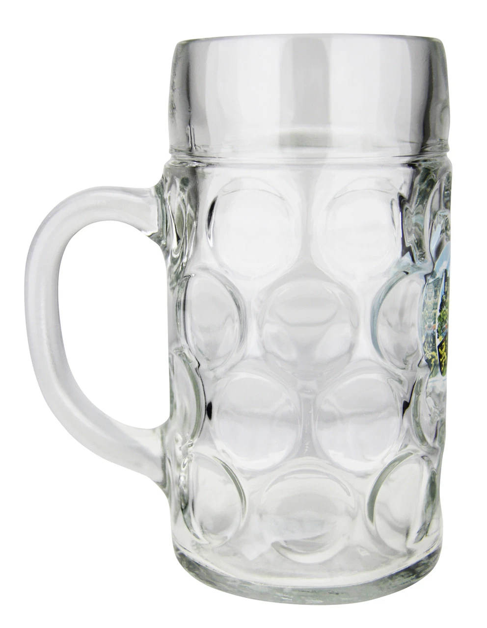 Heidelberg Dimpled Oktoberfest Glass Beer Mug 1 Liter 2 Heidelberg Dimpled Oktoberfest Glass Beer Mug 1 Liter - Image 2
