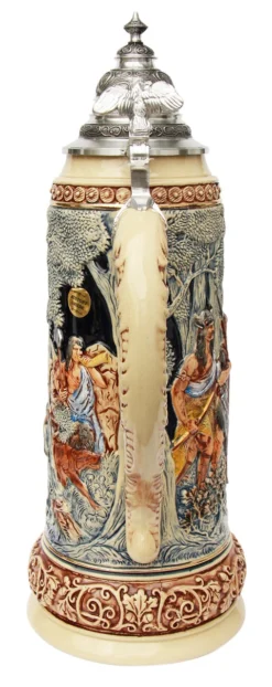 King Limitaet 2014 | Hermann The German Handpainted Beer Stein -Beer Steins Shop Hermann the German Limitat 2014 Beer Stein K2044B Back SM 11832.1400600114