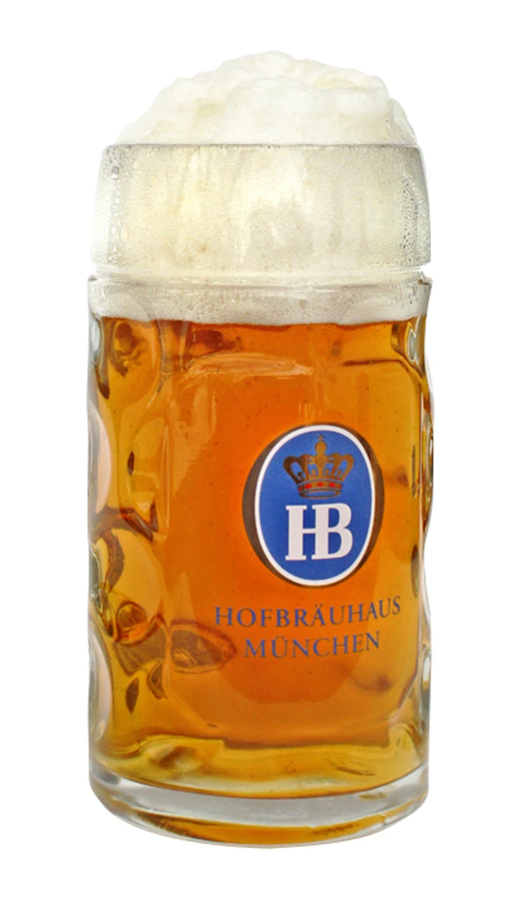 Hofbrauhaus HB 0.5 Liter Glass Beer Mug 1 Hofbrauhaus HB 0.5 Liter Glass Beer Mug
