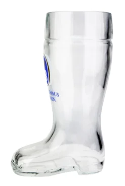 Hofbrauhaus HB Glass Beer Boot 0.5 Liter -Beer Steins Shop Hofbrauhaus HB Glass Beer Boot 0.5 Liter KHB1000174 Side SM 32004.1515627175