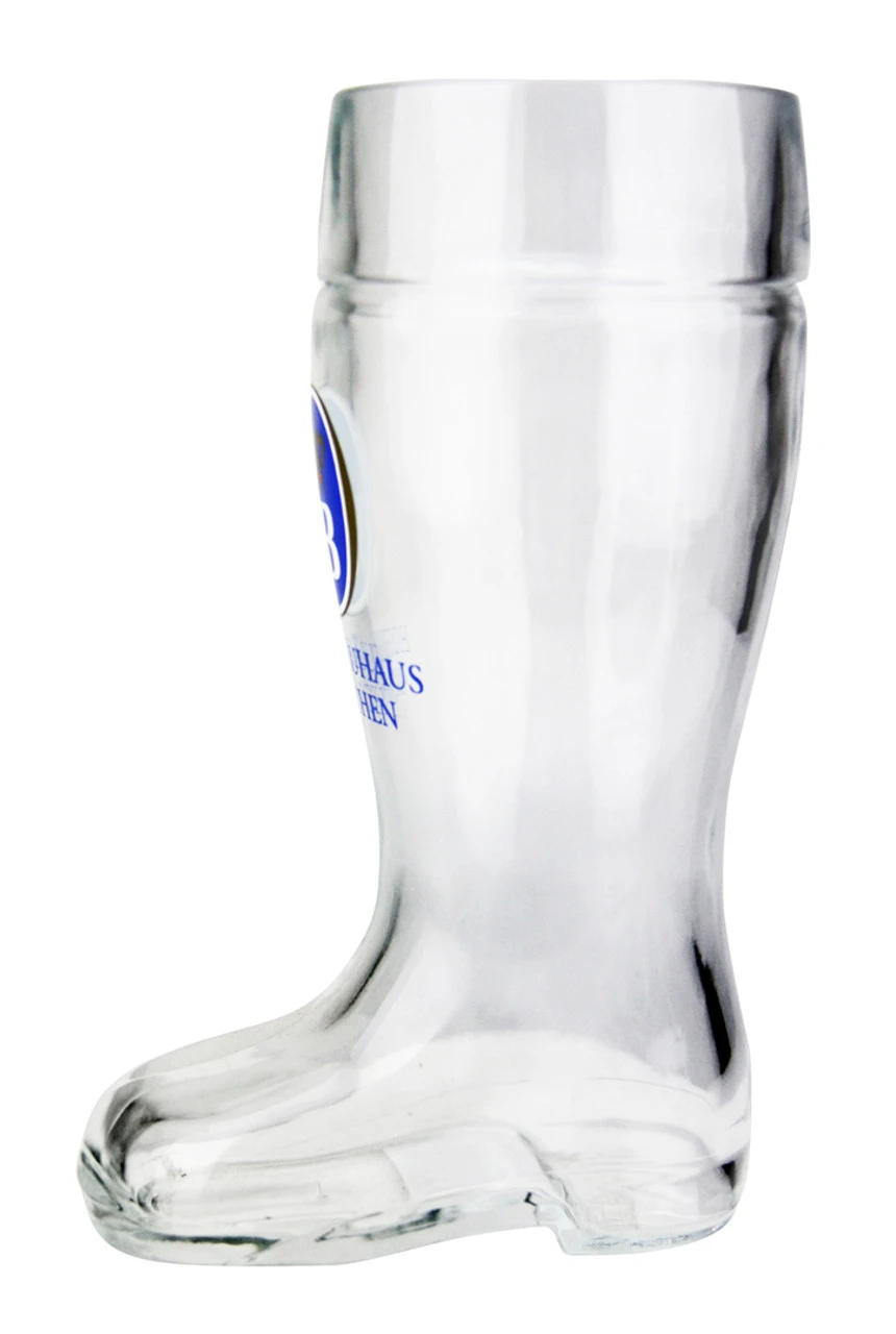Hofbrauhaus HB Glass Beer Boot 0.5 Liter - Image 3