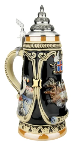 Iceland Beer Stein -Beer Steins Shop Iceland German Beer Stein K303IC LA SM 04603.1623269941