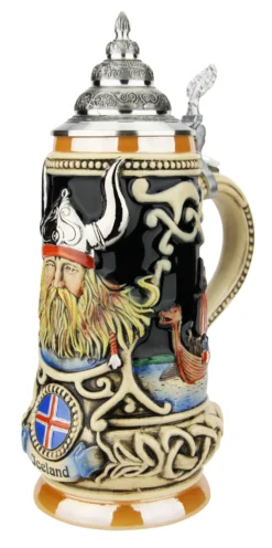 Iceland Viking Beer Stein -Beer Steins Shop Iceland Viking Beer Stein K303VIC RA SM 83196.1623270600