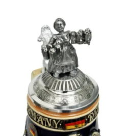 Deutschland Legacy Beer Stein | Beer Maiden Lid And Pewter Base -Beer Steins Shop K1010BZF Detail SM 69801.1417106357