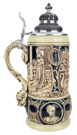 King Limitaet 2001 | Lohengrin Antique Style Beer Stein -Beer Steins Shop King Limitaet 2001 Lohengrin Antique Style Beer Stein K2031E LS SM 50761.1479252424