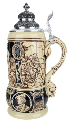 King Limitaet 2001 | Lohengrin Antique Style Beer Stein -Beer Steins Shop King Limitaet 2001 Lohengrin Antique Style Beer Stein K2031E RS SM 21621.1479252437